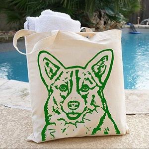 Corgi Tote Bags